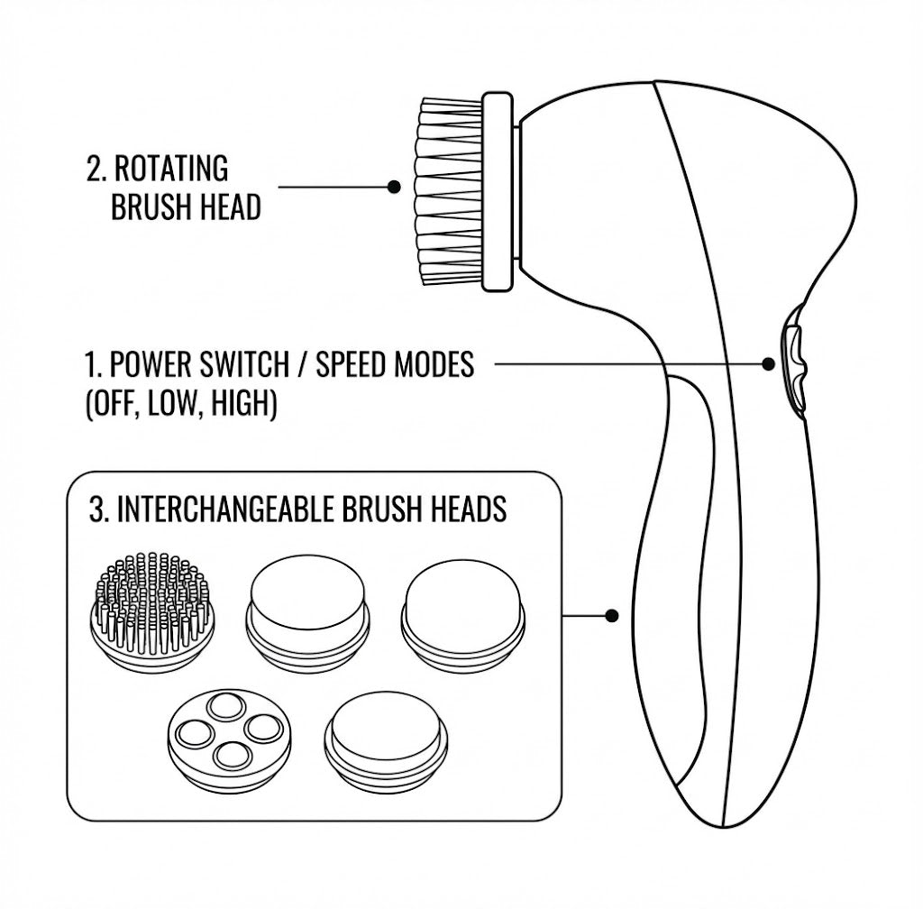 Elektrisk Ansiktsborste